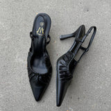 Celia Slingback Pumps - Black