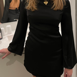 Satin Dress - Black