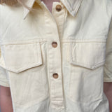Sophie Denim Dress - Butter Yellow