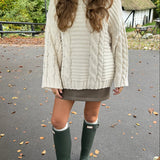 Alma Chunky Strik - Creme - ByStenholt.dk