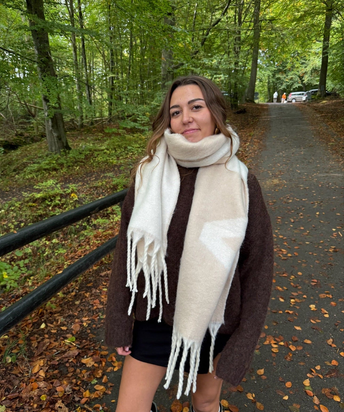 Amour Tørklæde - Beige - ByStenholt.dk