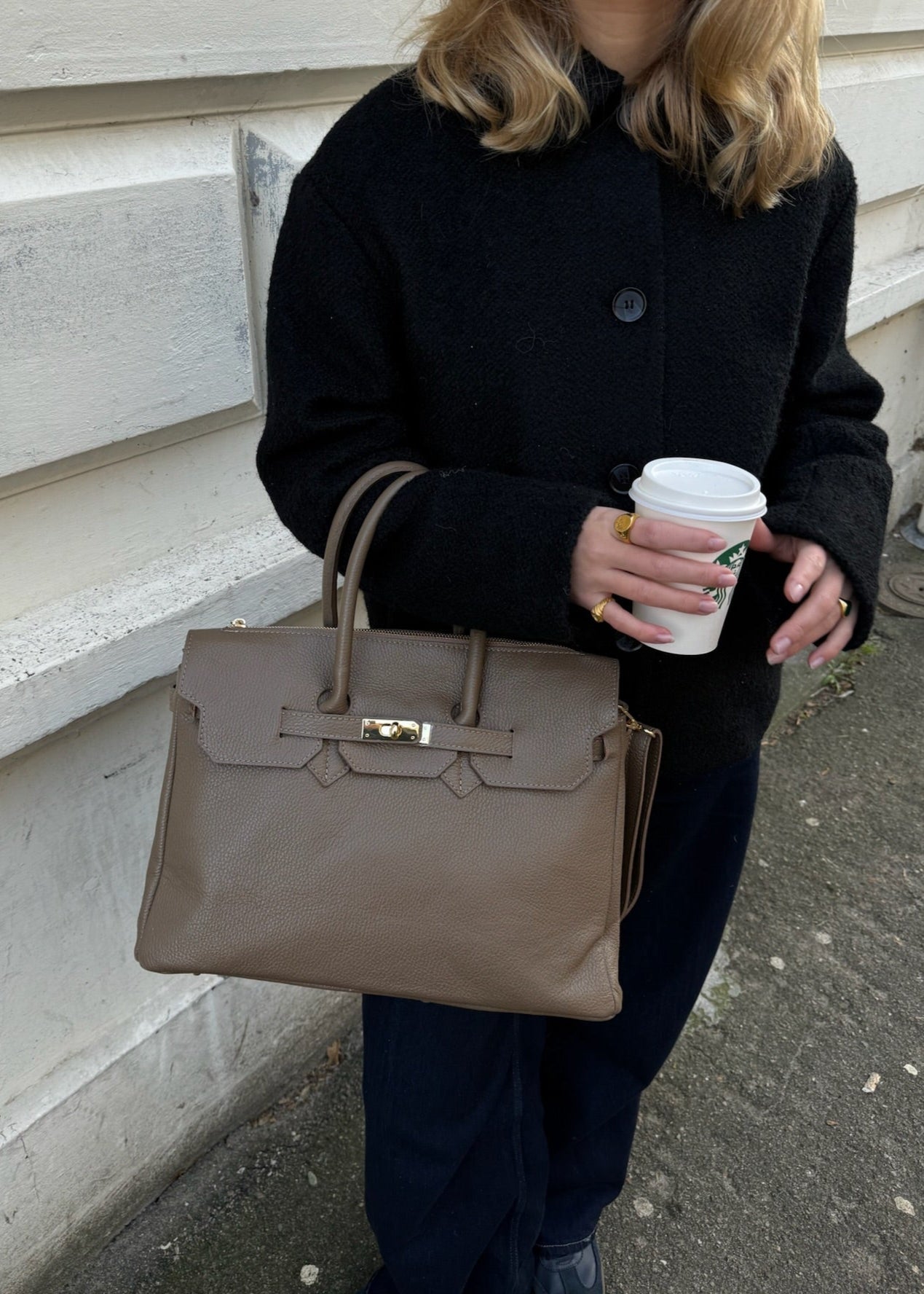 Camille Taske - Taupe - ByStenholt.dk