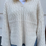 Chunky Polo Knit - Cream