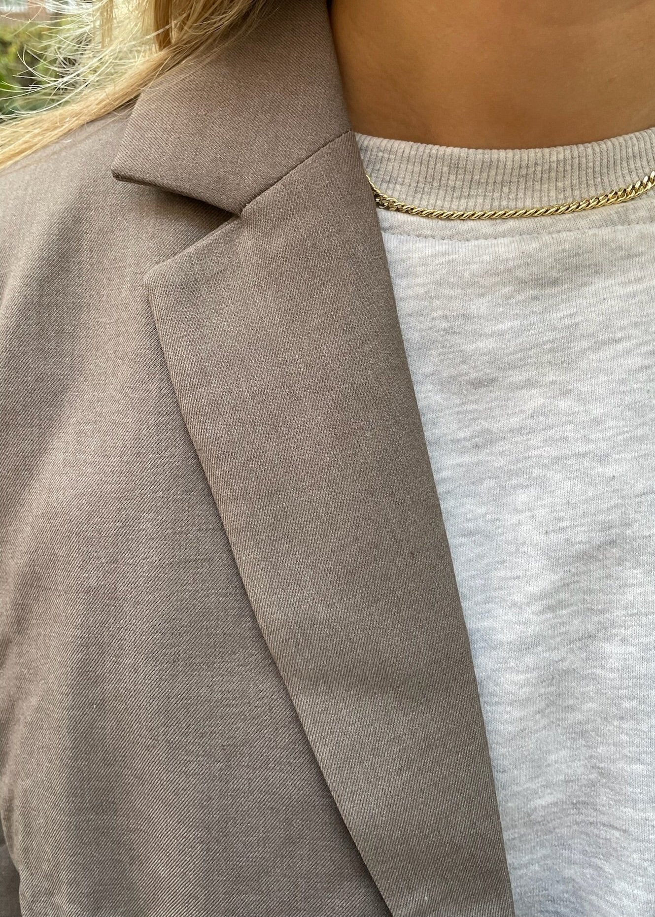 Cille Blazer - Taupe - ByStenholt.dk