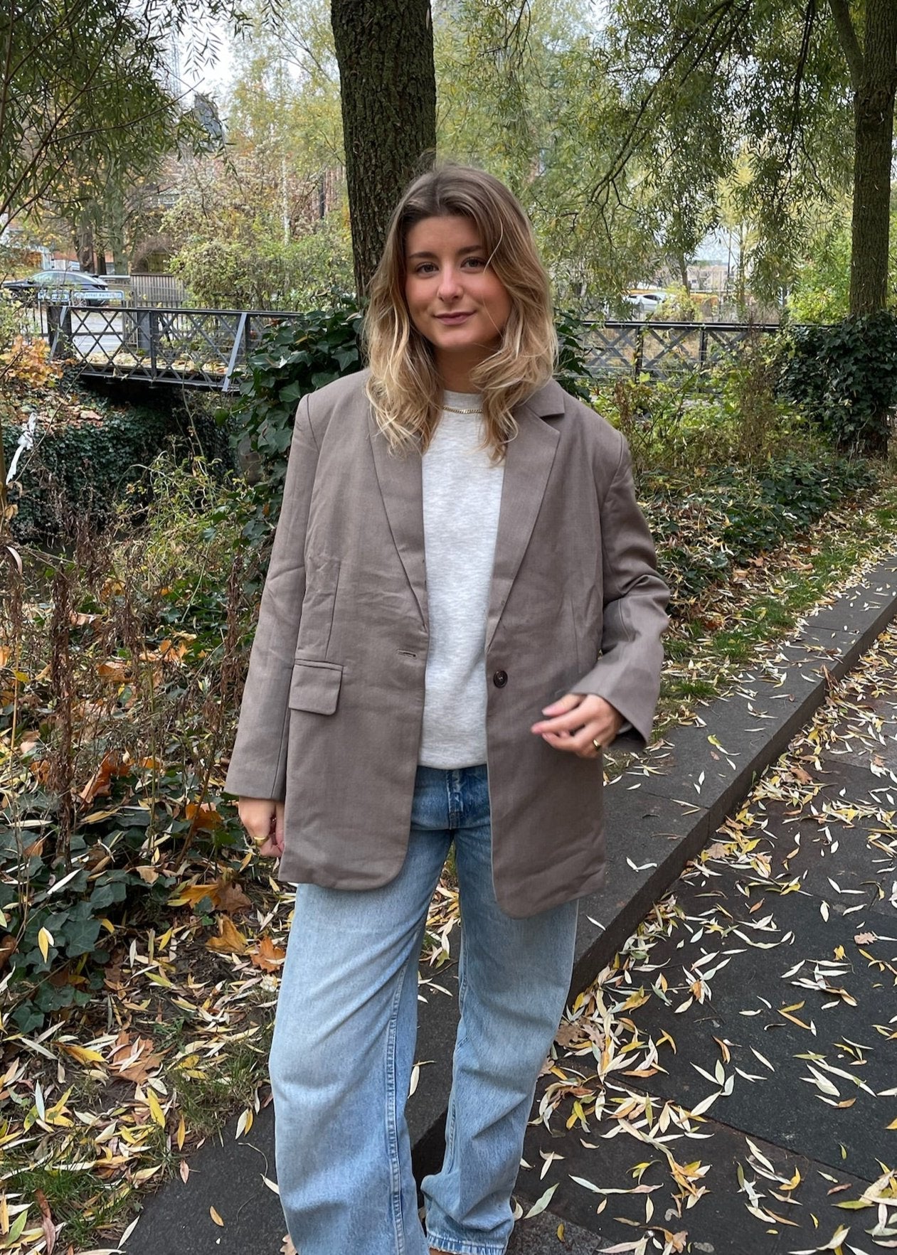 Cille Blazer - Taupe - ByStenholt.dk