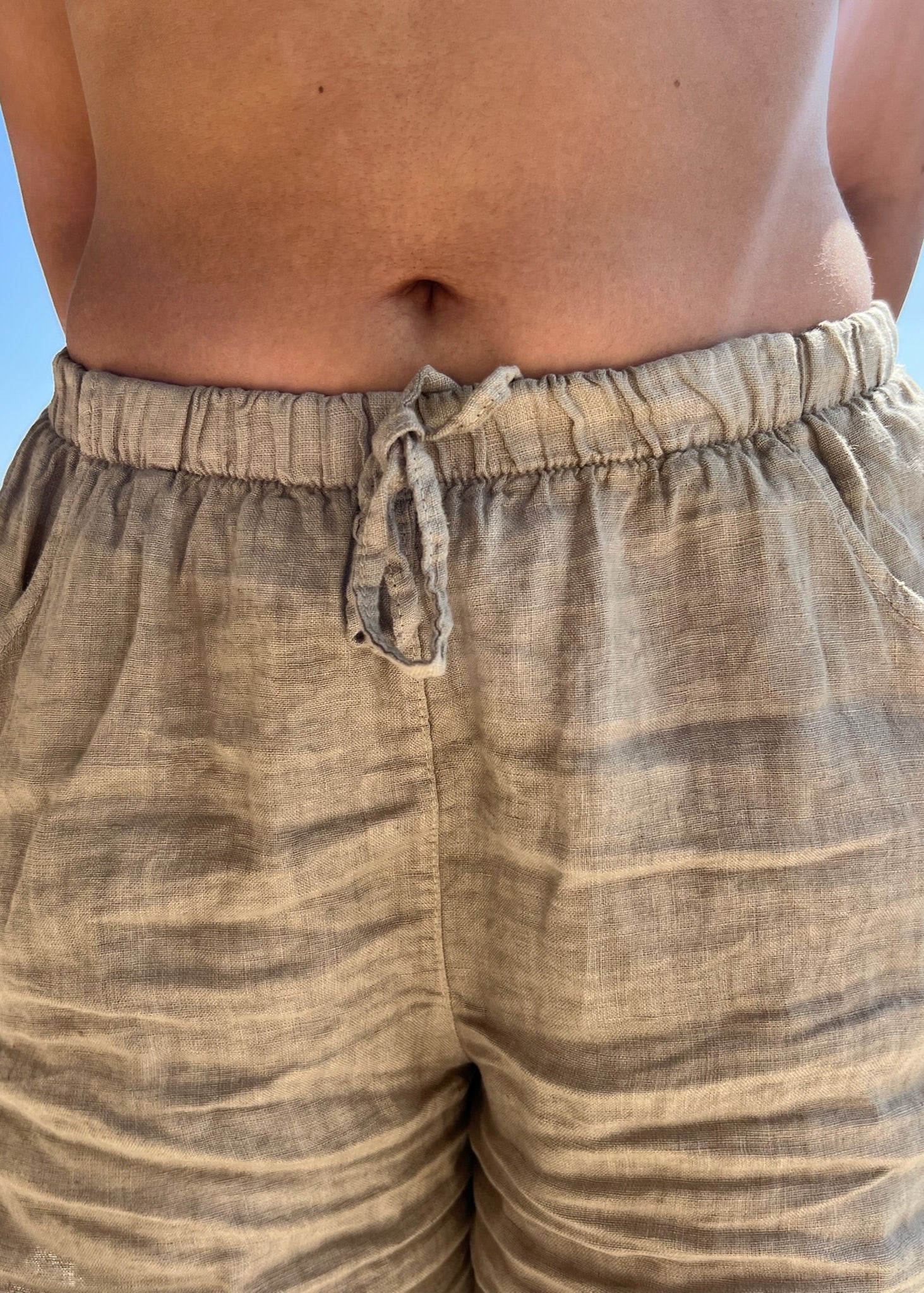 Hørshorts - Taupe - ByStenholt.dk