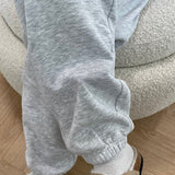 Sweatpants With Elastic - Grey