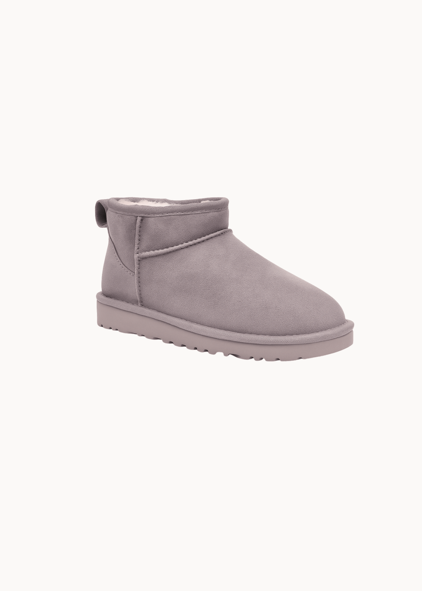 Korte Deluxe Bamsestøvler - Taupe - ByStenholt.dk