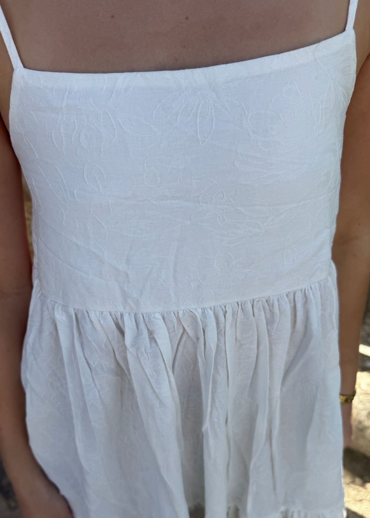 Lilly Maxi Kjole - Hvid - ByStenholt.dk