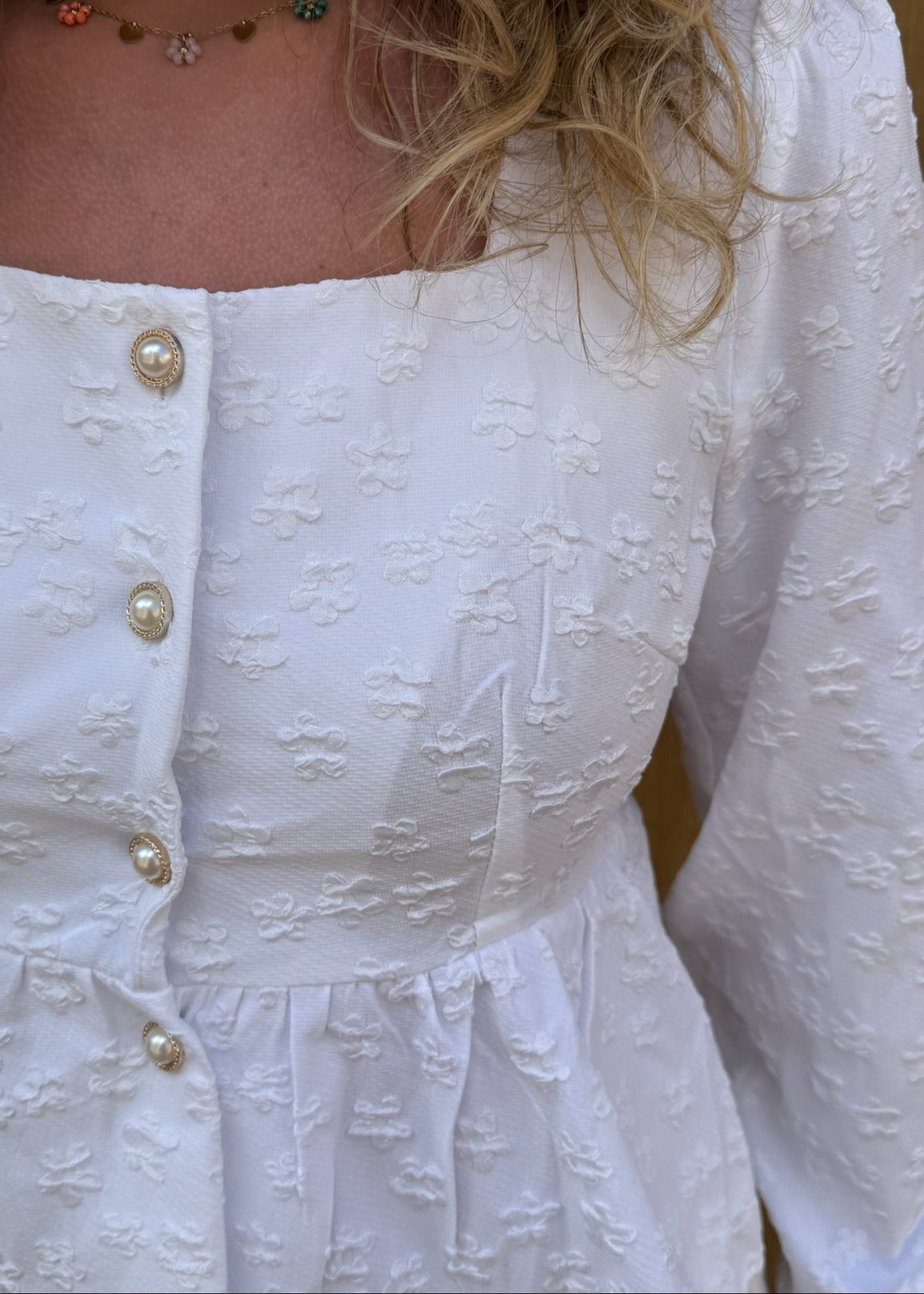 Michelle Bluse - Hvid - ByStenholt.dk