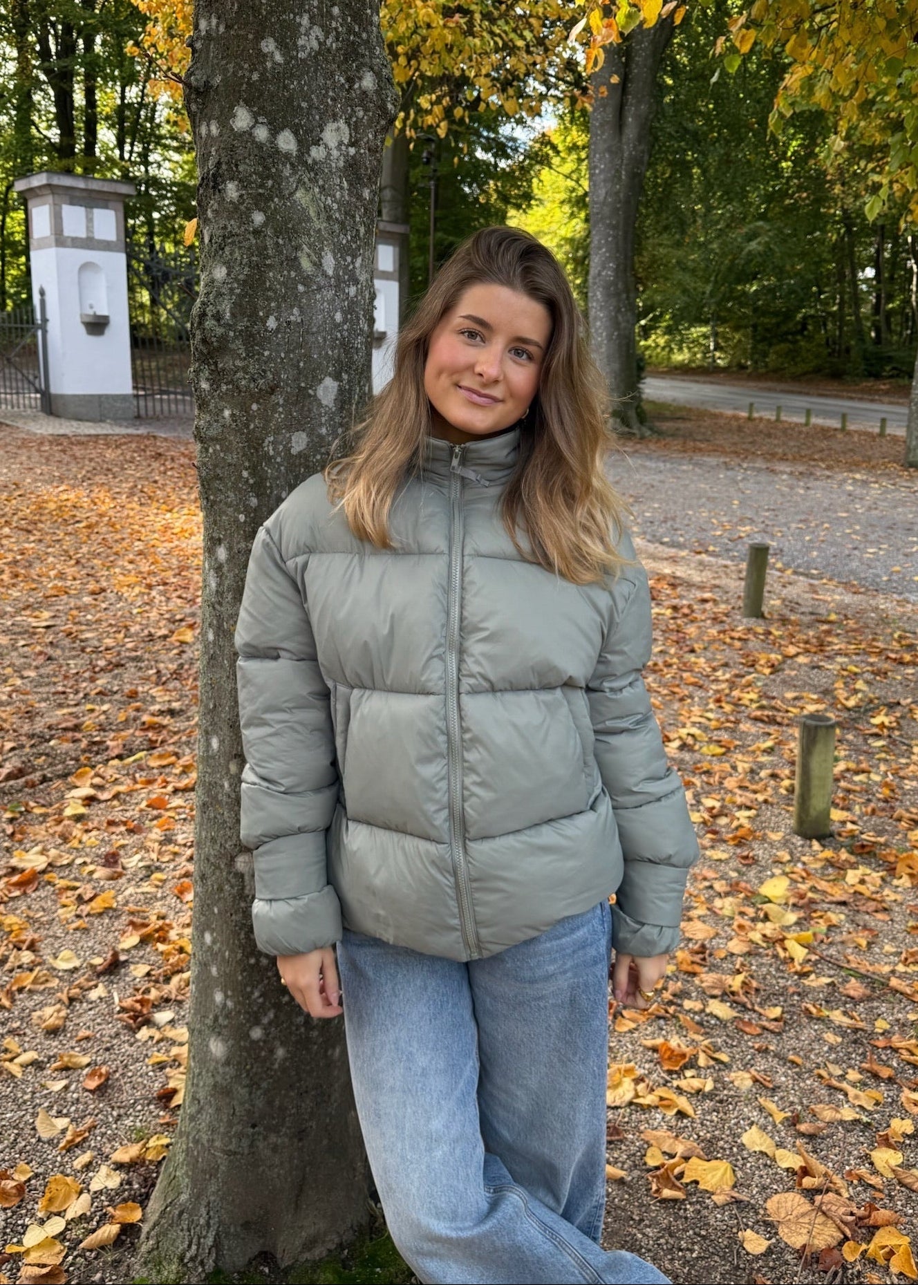 Nola Puffer Jakke - Mat Khaki - ByStenholt.dk