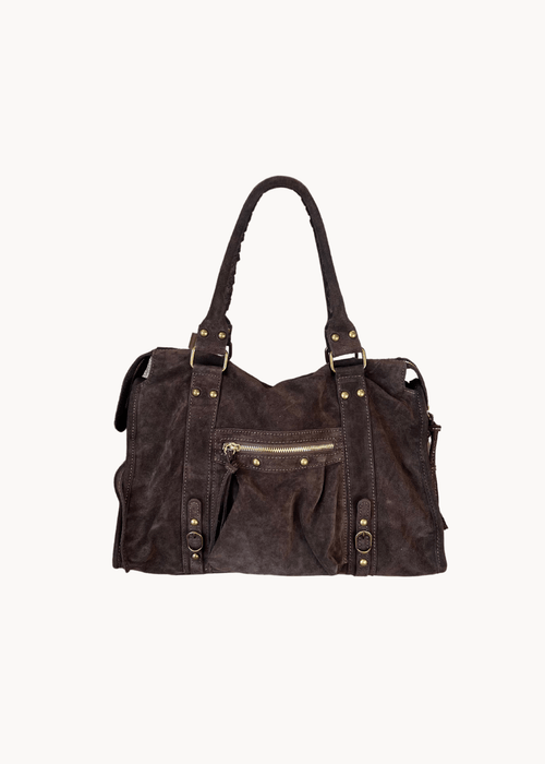 Paris Ruskind Taske - Mørkebrun - ByStenholt.dk