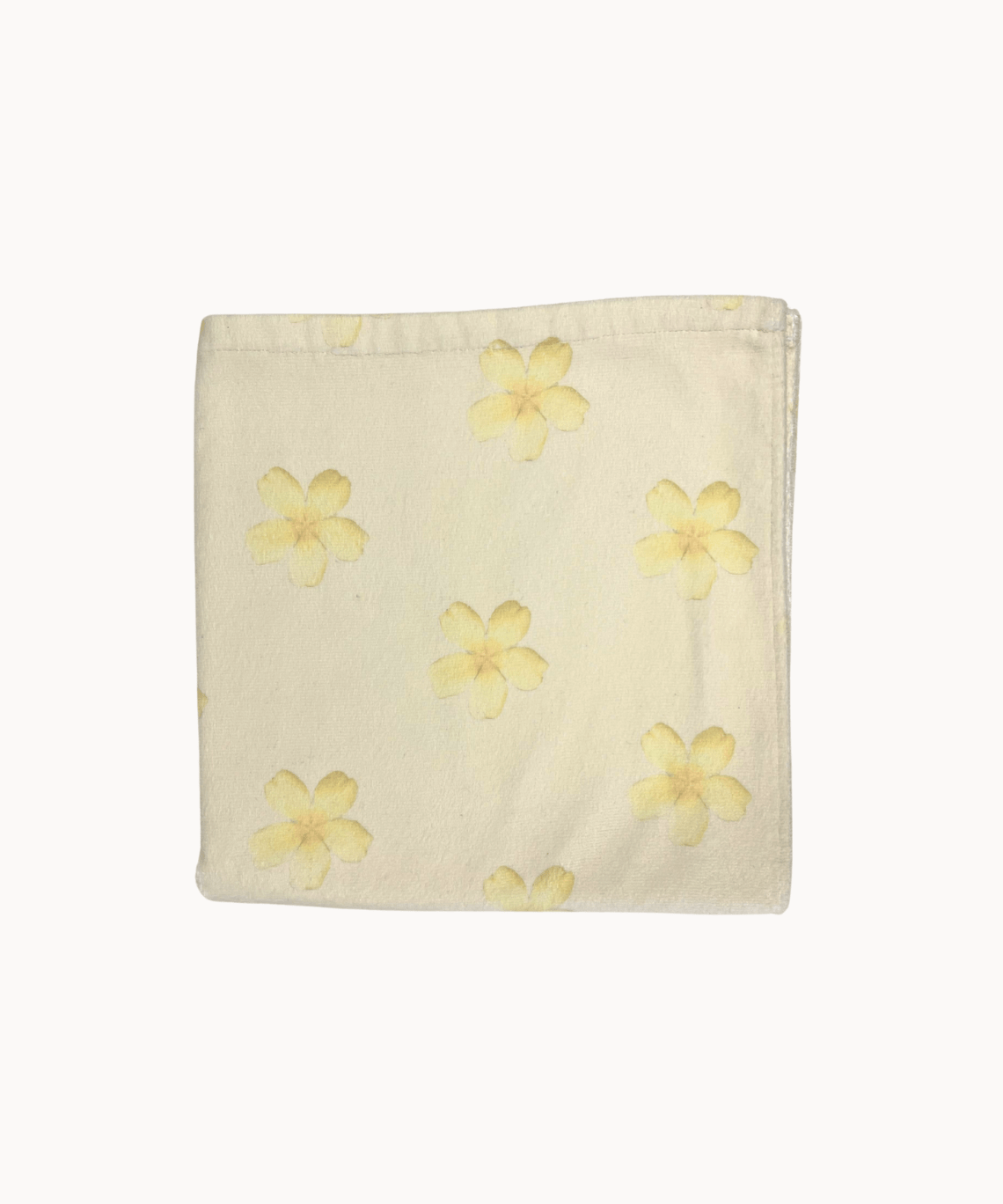 Strandhåndklæde - Blomstret Gul - ByStenholt.dk