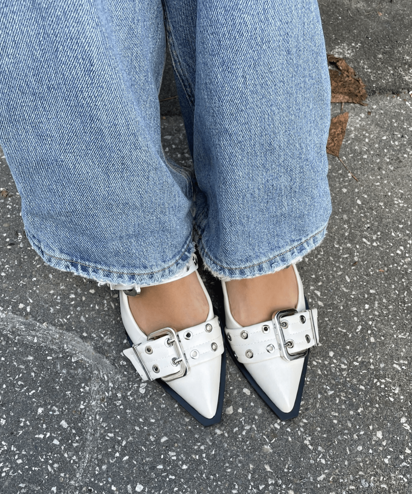 Zara Slingbacks - Hvid - ByStenholt.dk
