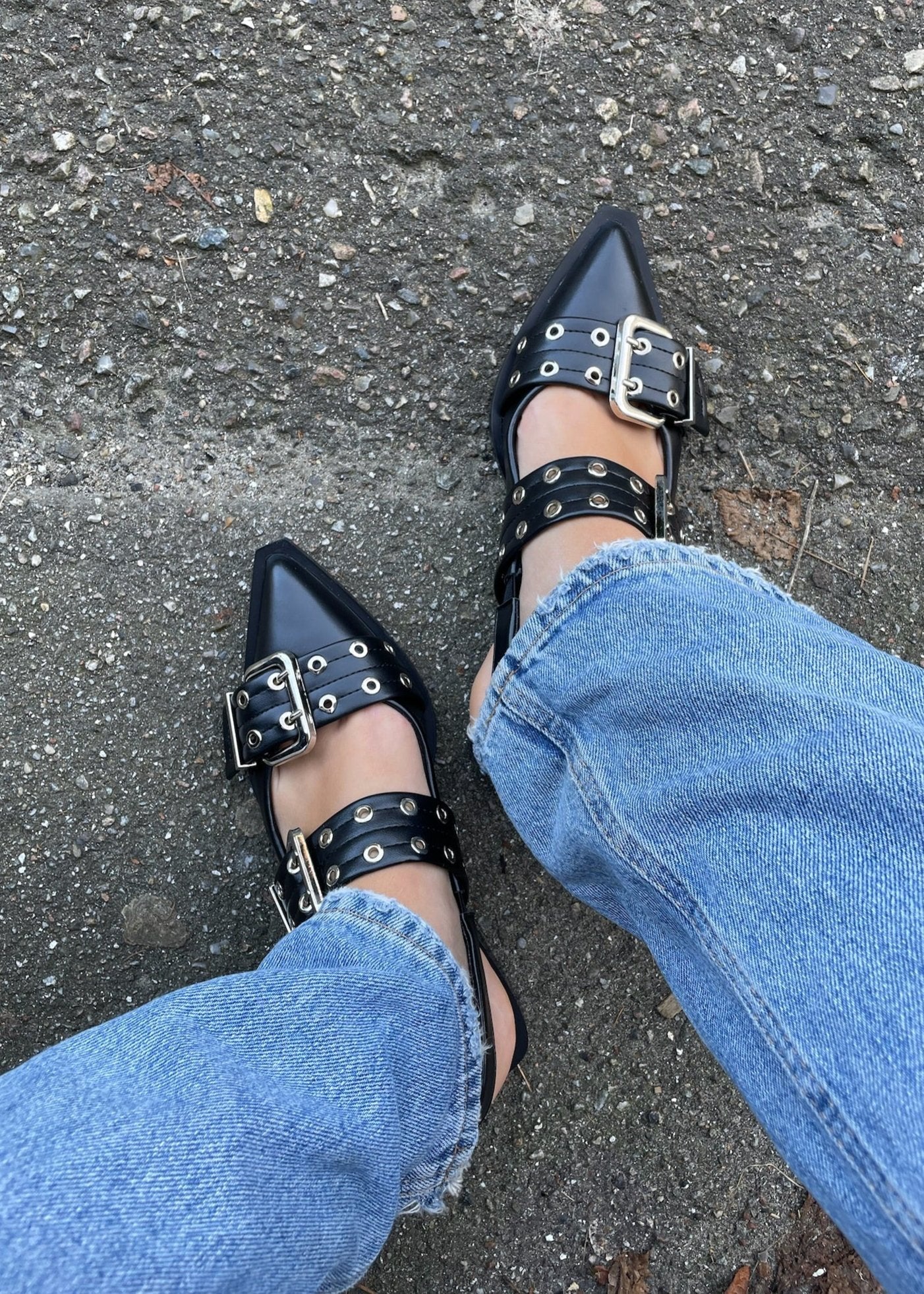 Zara Slingbacks - Sort - ByStenholt.dk