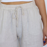 Linen trousers - Beige