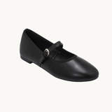 Alva Ballerina med rem - Sort
