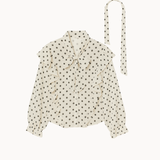 Belle Polka Skjorte - Hvid