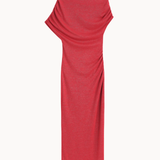 Rhea Glimmer Maxi Kjole - Rød