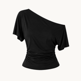 Clara Waisted Top - Black