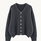 Knitted Cardigan - Dark Grey