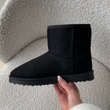 Luna Teddy Bear Boots - Black