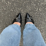 Seline Slingbacks - Black