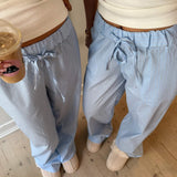 Poppy Pants - Striped Blue