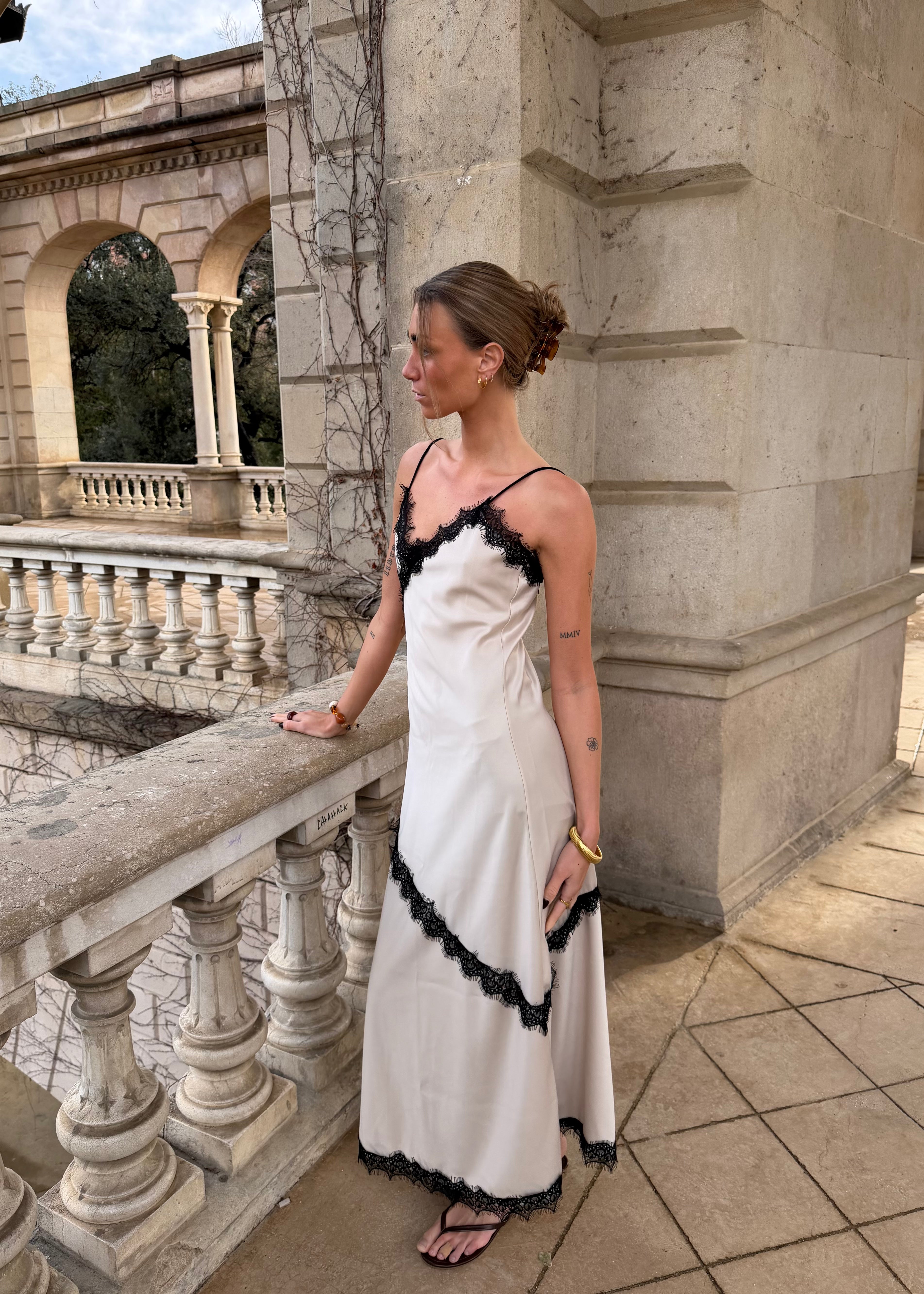 nora lace dress High-shine looks to elevate every occasion. Shop the Nora Lace Detail Maxi Dress at the link in bio. #ShonaJoy