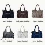 Paris Suede Bag - Dark Brown