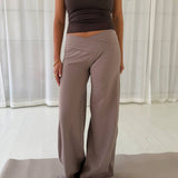 Active Straight Wrap Tights - Beige - ByStenholt.dk