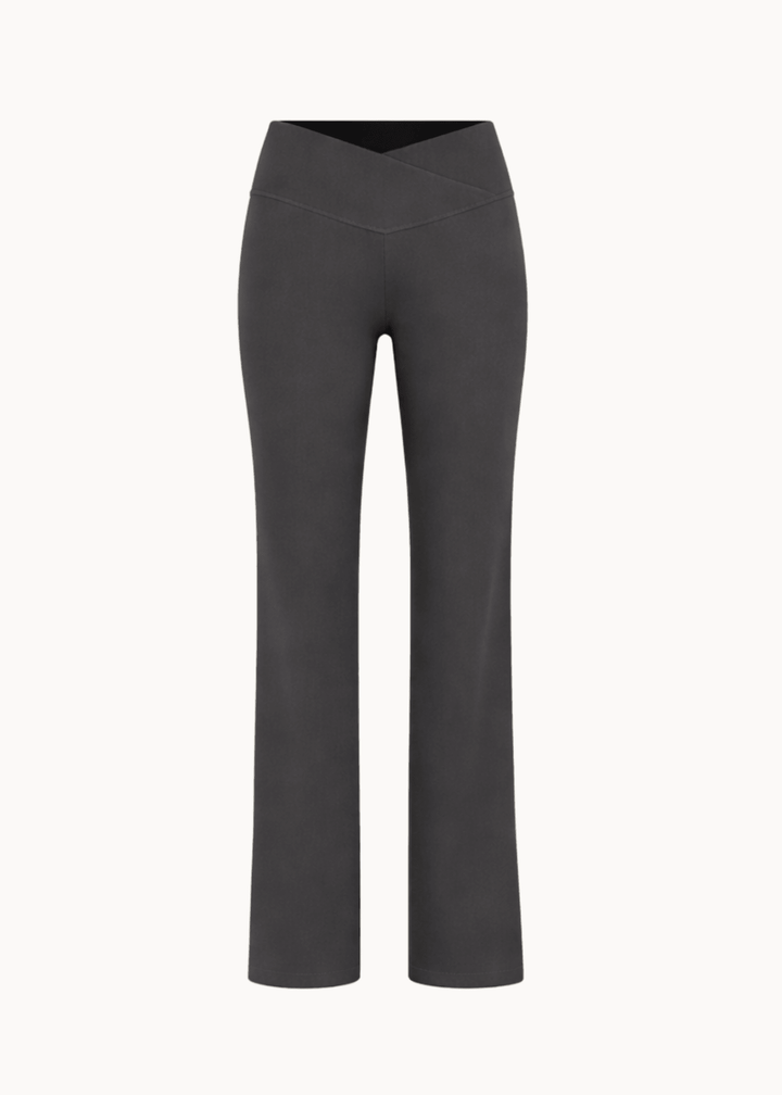 Active Straight Wrap Tights - Grå - ByStenholt.dk