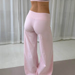 Active Straight Wrap Tights - Lyserød - ByStenholt.dk