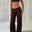 Active Straight Wrap Tights - Mørkebrun - ByStenholt.dk