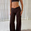 Active Straight Wrap Tights - Mørkebrun - ByStenholt.dk