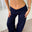 Active Straight Wrap Tights - Navy - ByStenholt.dk