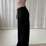 Active Straight Wrap Tights - Sort - ByStenholt.dk