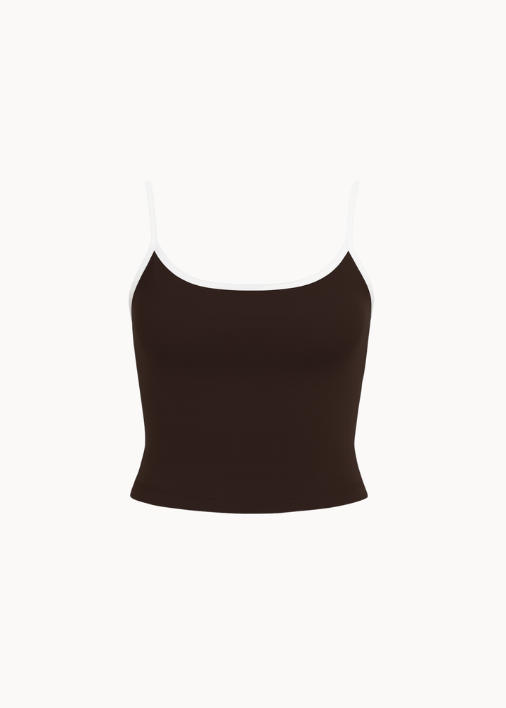 Active Strap Tanktop - Mørkebrun - ByStenholt.dk