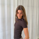 Active T-shirt - Mørkebrun - ByStenholt.dk