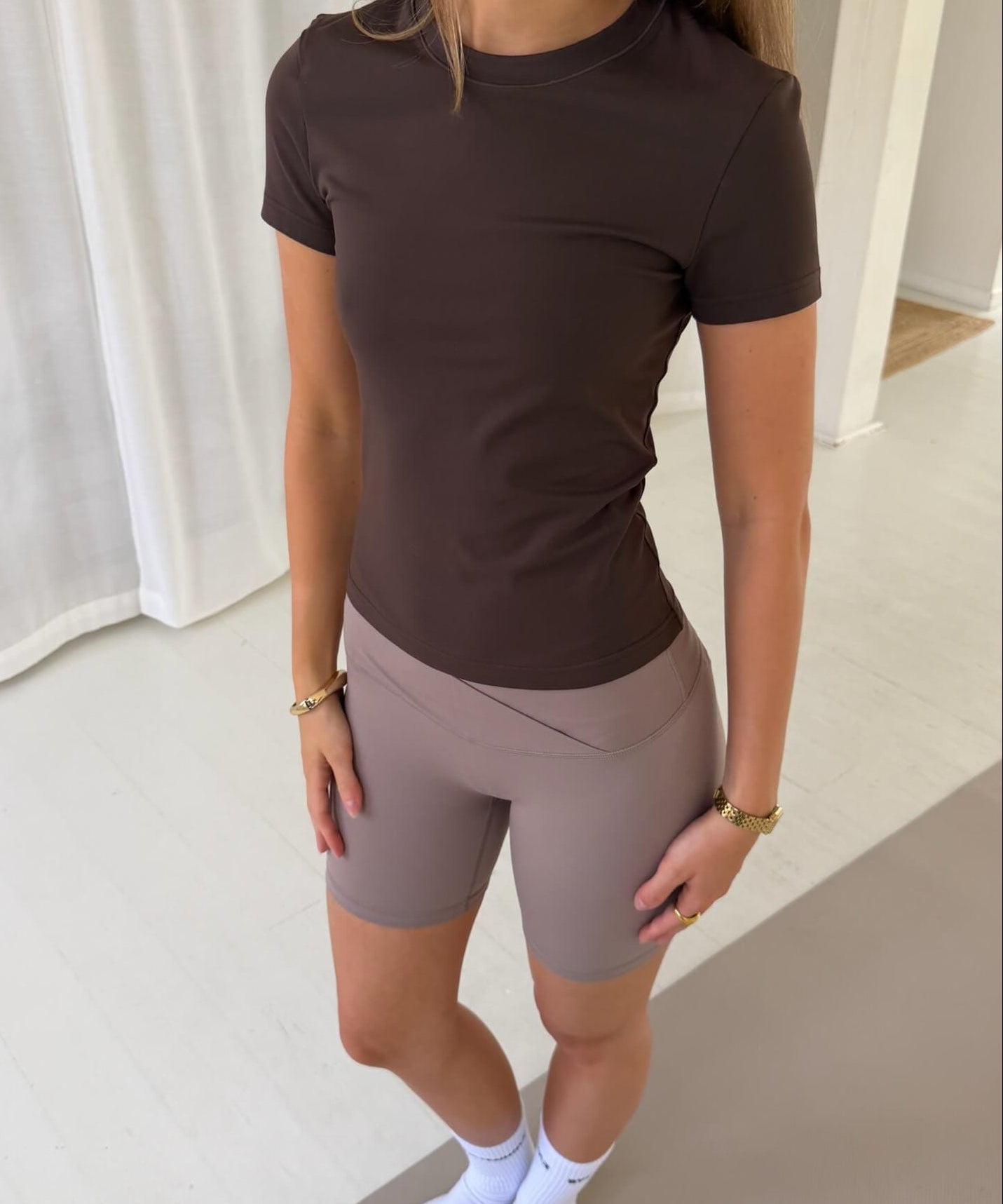 Active T-shirt - Mørkebrun - ByStenholt.dk
