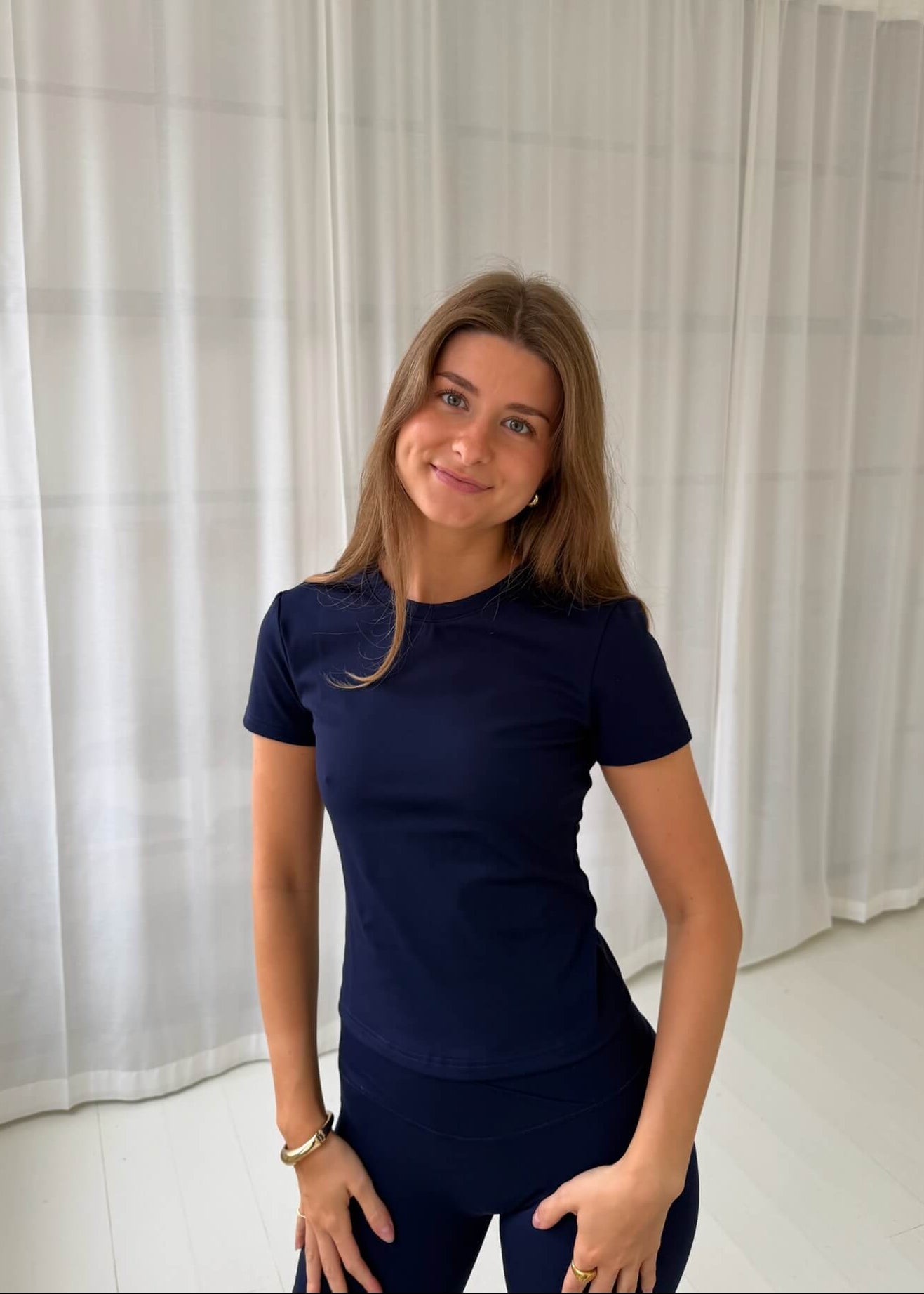 Active T-shirt - Navy - ByStenholt.dk