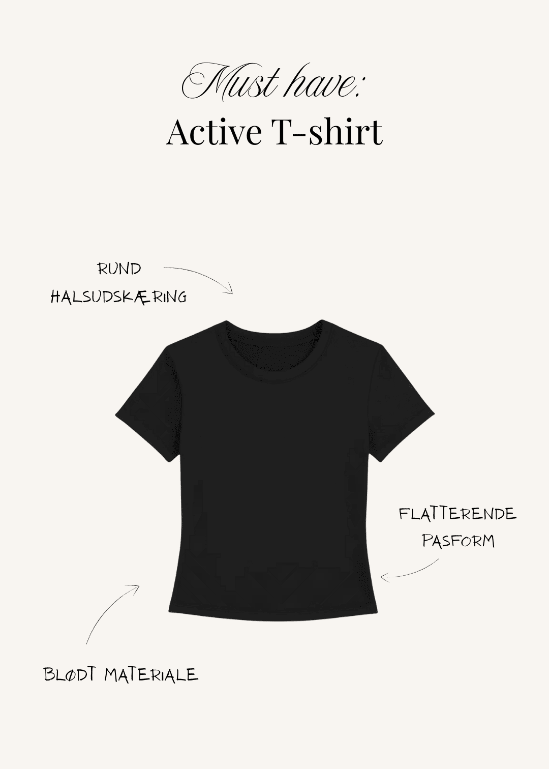 Active T-shirt - Sort - ByStenholt.dk