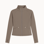 Active Zip Jakke - Beige - ByStenholt.dk