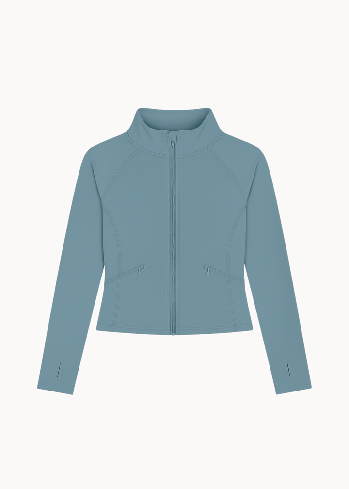 Active Zip Jakke - Sage - ByStenholt.dk