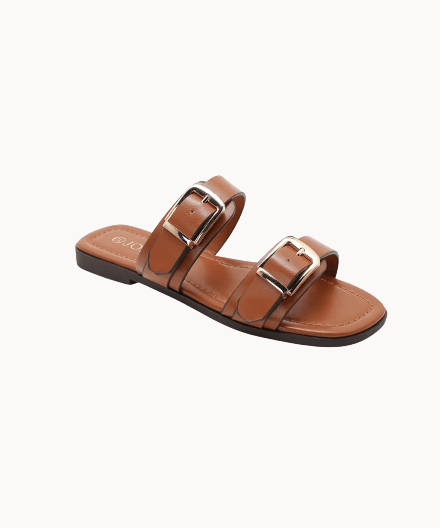 Agnes Spænde Sandal - Camel - ByStenholt.dk