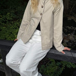 Alva Kort Trenchcoat - Beige - ByStenholt.dk