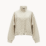Amara Jakke med Polkaprikker - Creme/Sort - ByStenholt.dk