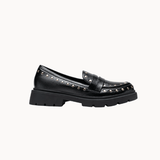 Aria Loafers med Nitter - Sort