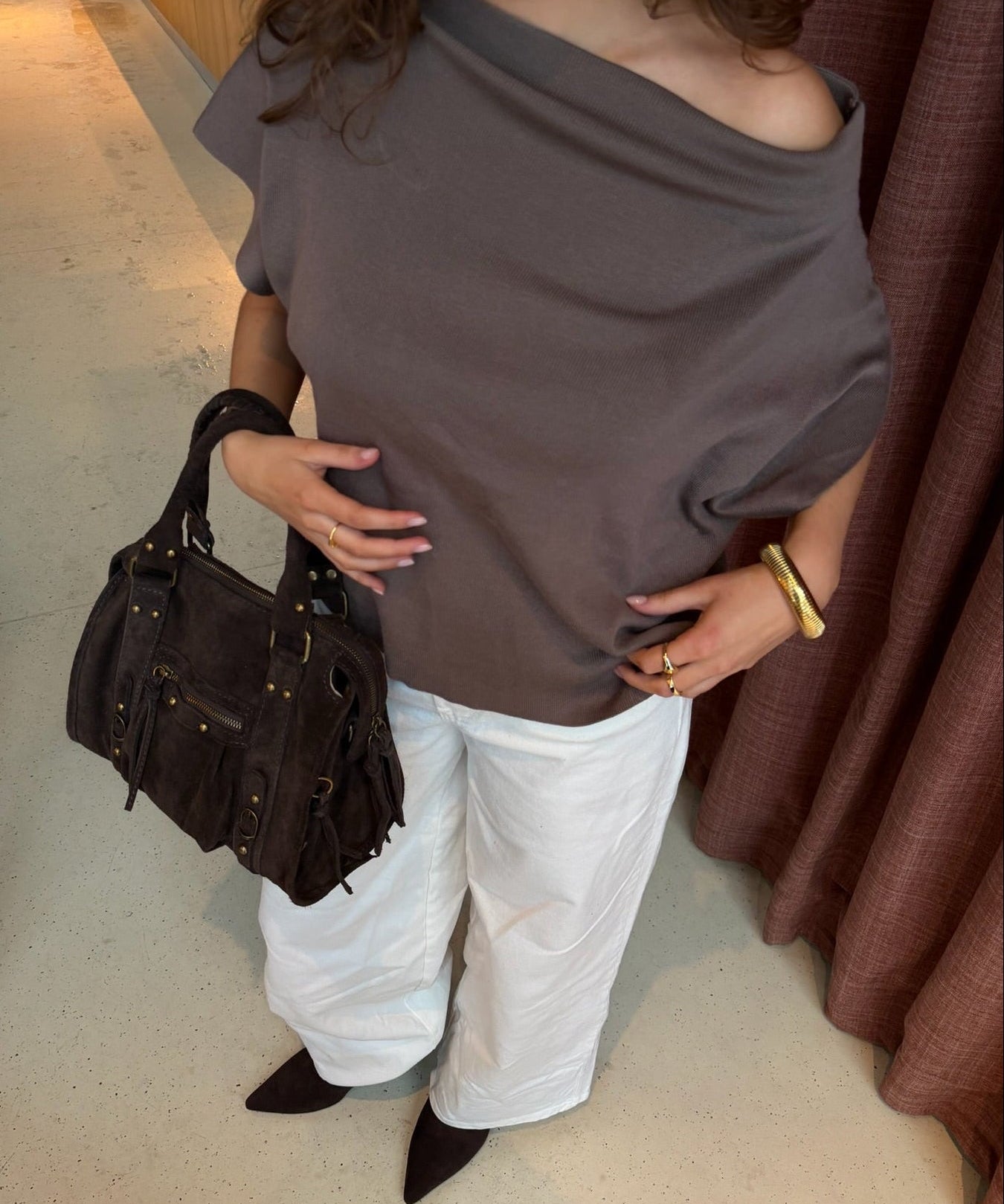 Asta Sleeveless Strik - Brun - ByStenholt.dk