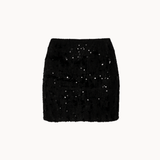 Astra Mini Paillet Nederdel - Sort - ByStenholt.dk